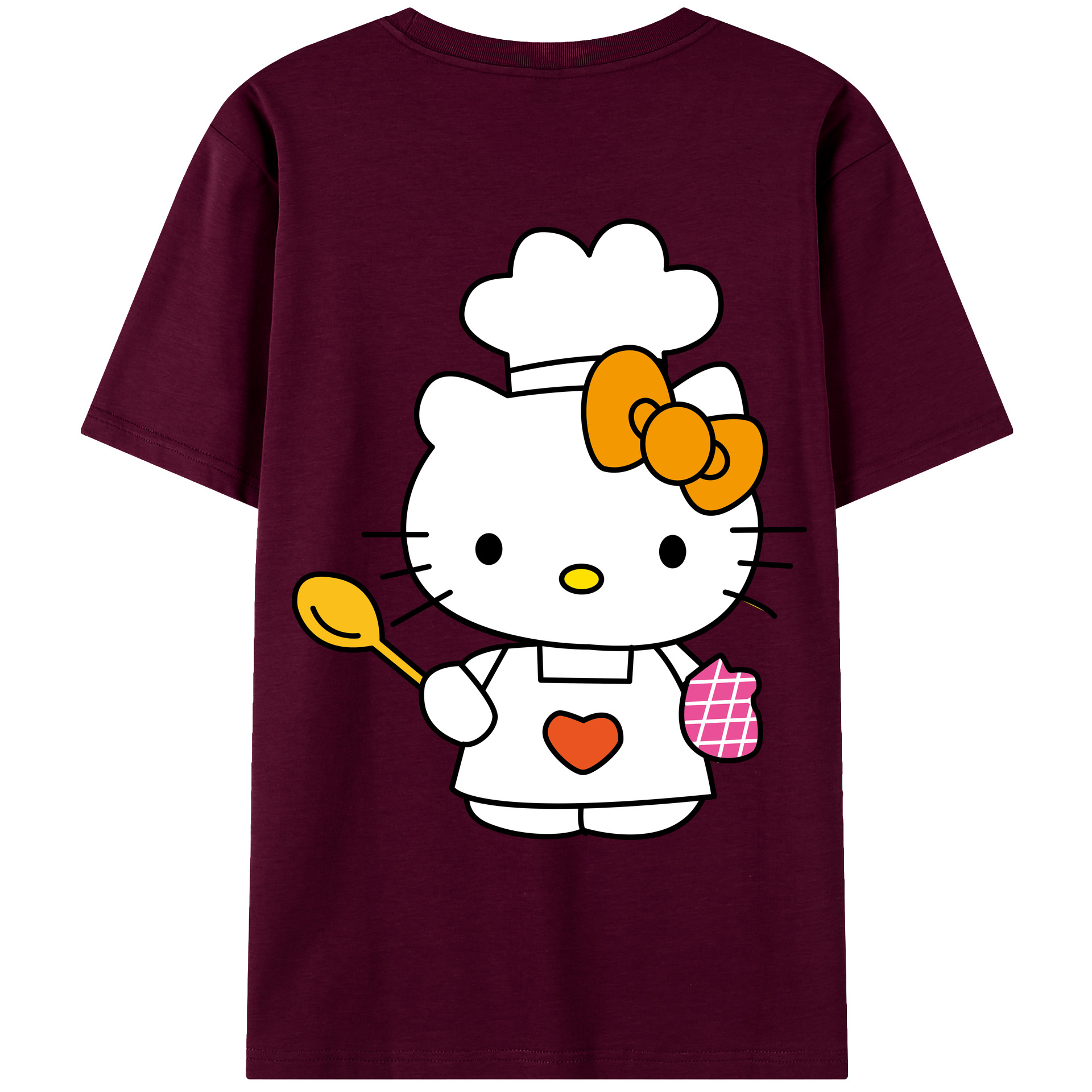 （画像用） Hello Kitty ハローキティ レディース半袖Tシャツ(バックプリント)